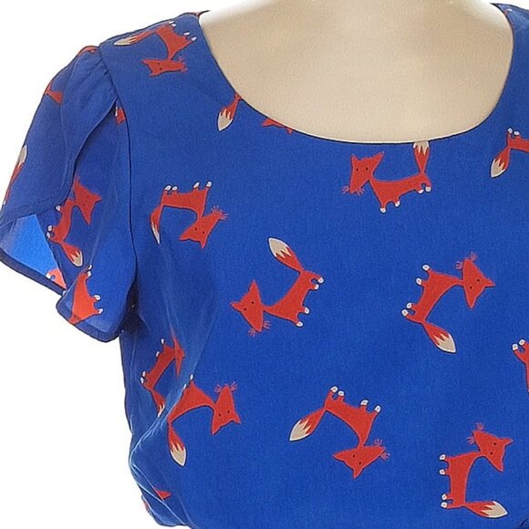 Modcloth "Oh My Gosh" in Foxes - Picture 2 of 3
